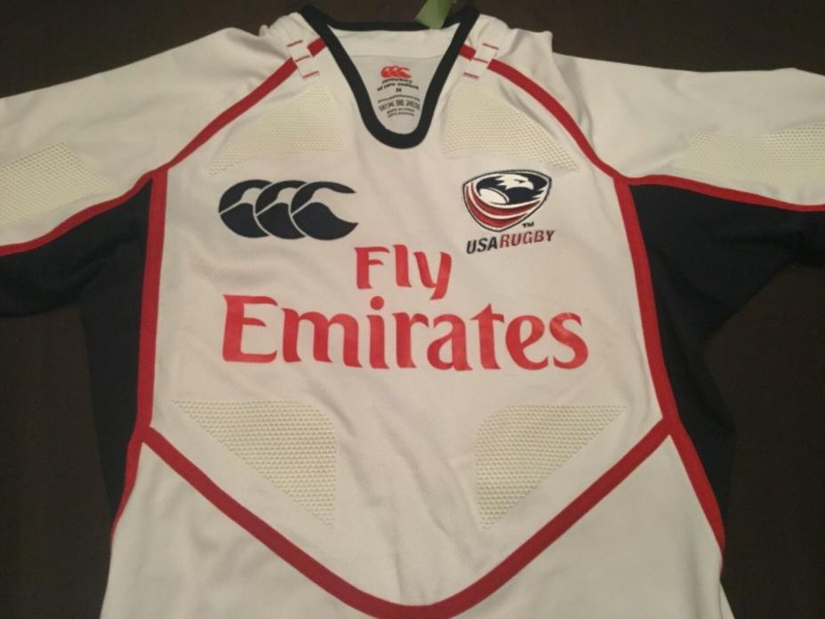USA Rugby Authentic jersey Fly Emirates size Medium with rubber patches