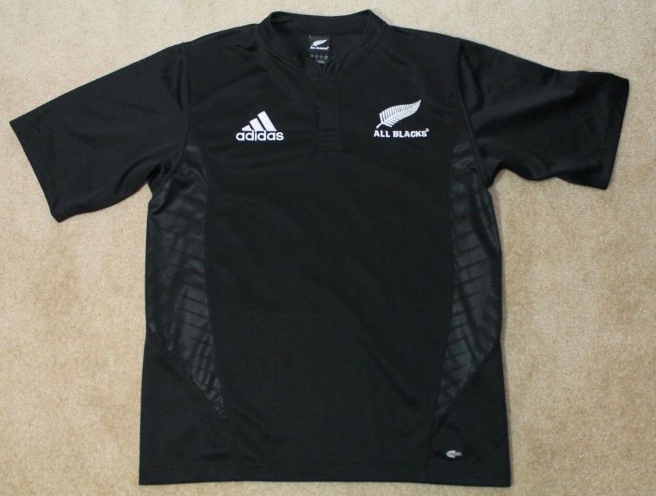 Adidas New Zealand All Blacks Rugby Jersey Mens Medium - Black