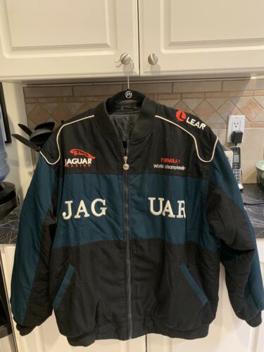 Jaguar F-1 Formula 1 Racing Bomber Jacket Coat Mens Large World Championship