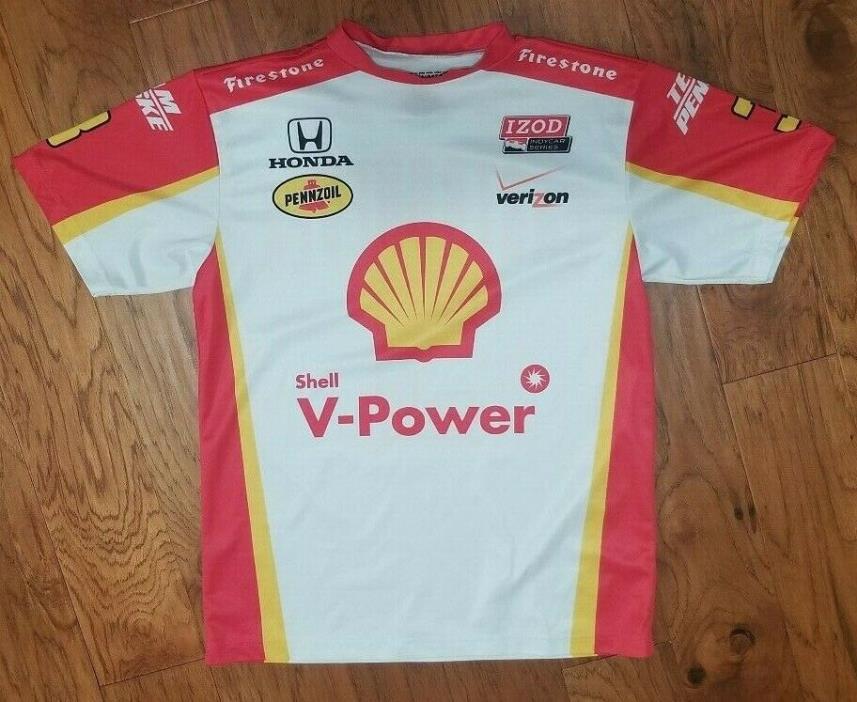 Men's Helio Castroneves Shell V-Power Racing Jersey Size Medium