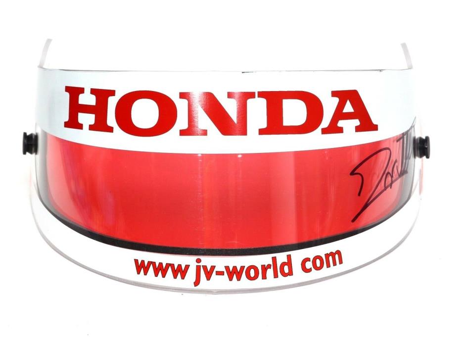 Race-Used Visor F1 Indy 500 Winner 2003 Jacques Villeneuve BAR Honda SIGNED