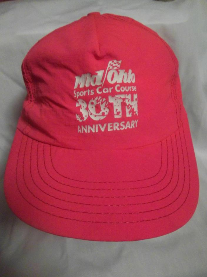 Vintage - Mid-Ohio Sports Car Course cap hat - 30th Anniversary 1992 - USA Made