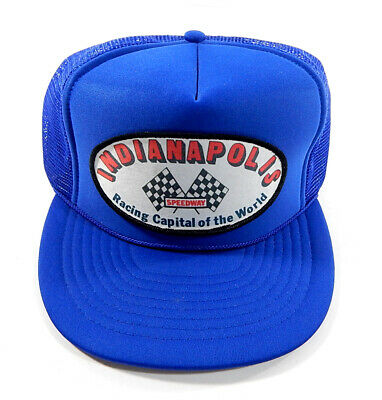 Indianapolis Speedway Racing Capital of the World Snapback Trucker Hat Vintage