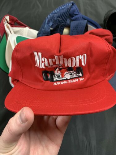 VTG 1992 Marlboro Racing Team OSFA Vanguard Snapback Hat Indy Car Rare EUC