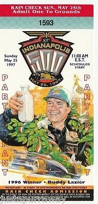 1997 Indianapolis Indy 500 Ticket Stub.