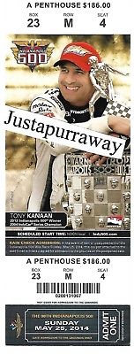 2014 Indianapolis Indy 500 Full Ticket