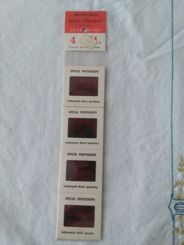 Vintage Lot Of 4 Color Slides Indianapolis Motor Speedway 1980 NIP