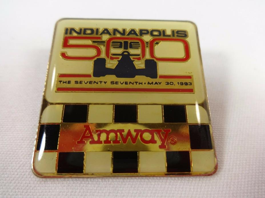 1993 Indianapolis 500 Amway Sponsors Event Collector Lapel Pin Scott Brayton