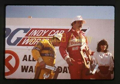 Andretti/Rahal - 1986 CART Victory Lane PIR - Vtg 35mm Race Slide 11983