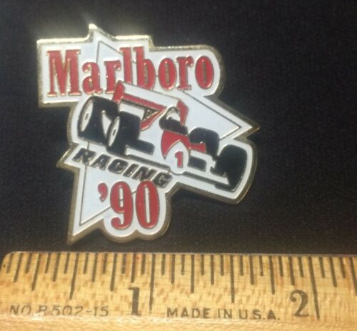 MARLBORO Racing 90 Indy Car Lapel Hat Pin - 1990