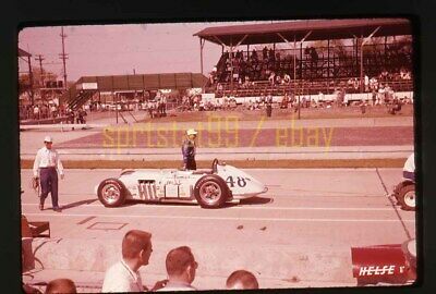 Gene Hartley #48 @ 1960 USAC Indianapolis Indy 500 - Vintage 35mm Race Slide