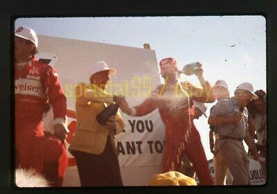 Danny Sullivan/Rahal - 1986 CART Victory Lane PIR - Vtg 35mm Race Slide 11984