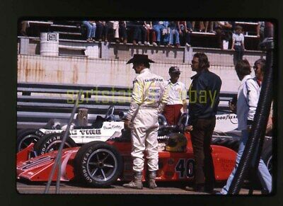 Wally Dallenbach #40 - 1975 USAC Bricklin 150 @ PIR - Vintage 35mm Race Slide