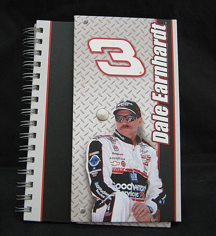 Clearance Dale Earnhardt Spiral Notebook Diary Snap Closure Lined Pages 8.5