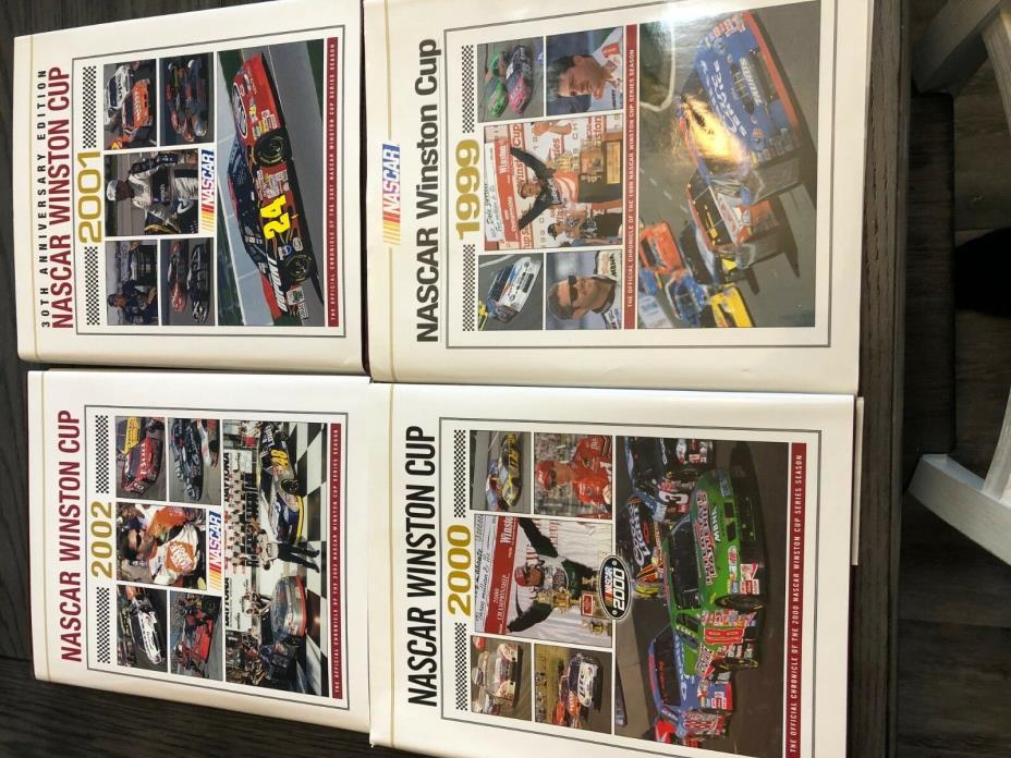 NASCAR Winston Cup 1999,2000,2001 and 2002 Year Book--hard cover book