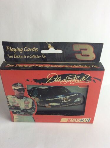 NASCAR COLLECTOR TIN PLAYING CARDS, DALE EARNHARDT #3 MONTE CARLO
