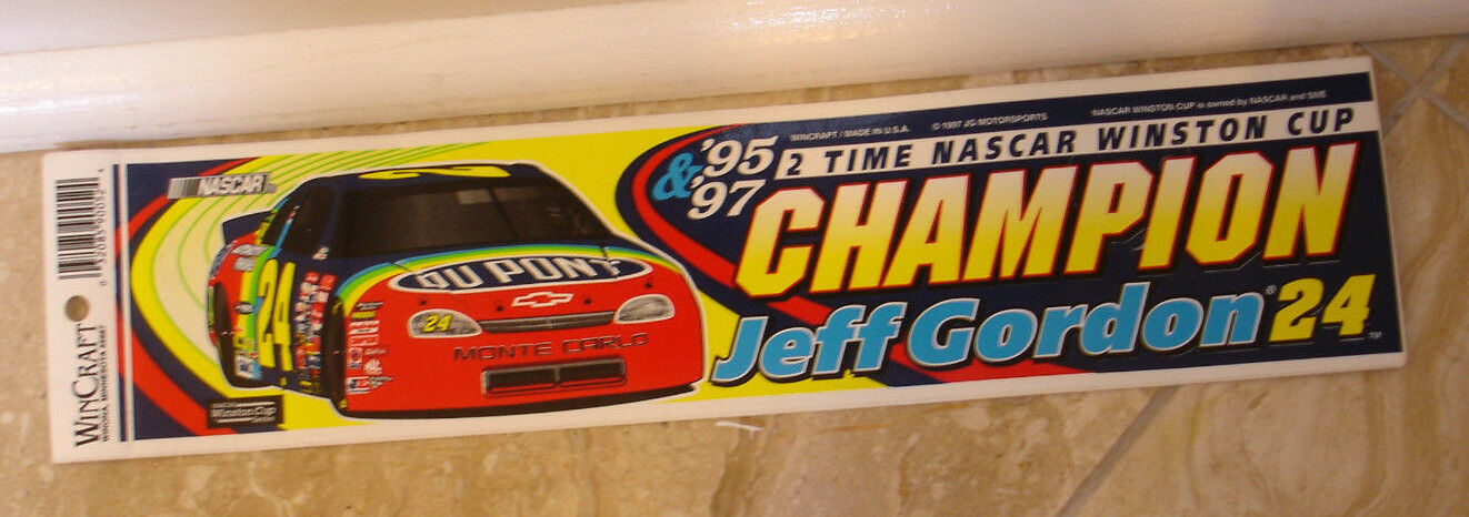 Jeff Gordon Decal #24 - 2 Time NASCAR Champion 