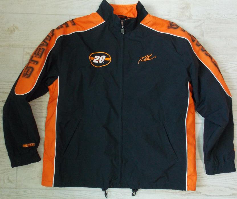 Chase Authentics XL Tony Stewart Black Orange NASCAR Nylon Racing Jacket #LR06
