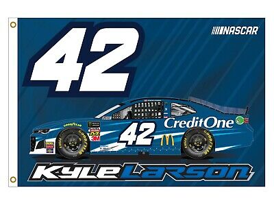 Kyle Larson #42 CAR Design 3x5 Flag w/grommets Outdoor Banner Nascar Racing