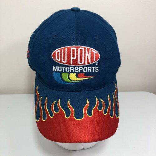 VINTAGE NASCAR JEFF GORDON FIRE FLAME DUPONT 2000’s HAT CAP SNAPBACK Chase EU