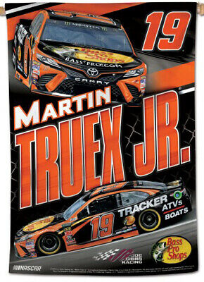 MARTIN TRUEX JR. Bass Pro Shops #19 (2019) NASCAR Vertical Flag WALL BANNER