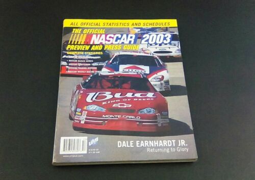 2003 Nascar Official Preview and Press Guide Stats and Schedules Book