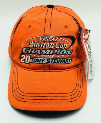 2002 Tony Stewart NASCAR Hat Winston Cup Champion The Home Depot Orange Racing