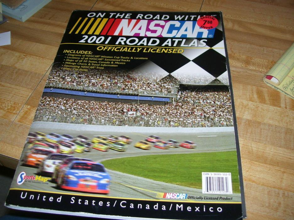 NASCAR officially Licensed Road Atlas 2001