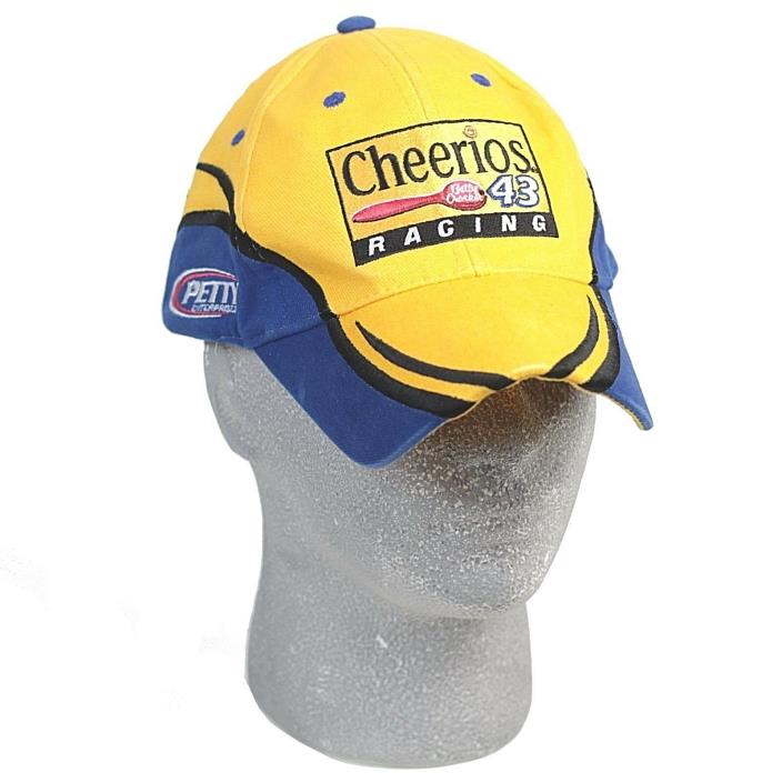 Cheerios Racing Cap Hat #43 Bobby Labonte Betty Crocker One Size Hook & Loop