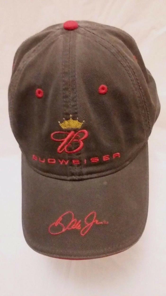 Chase Authentics Men's Budweiser Dale Jr.Cap Gray Nascar Embroidered Adjustable