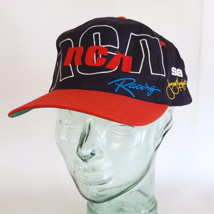 RCA Racing Dog Jeremy Mayfield 98 Adjustable Snap Back Hat Baseball Cap Vintage