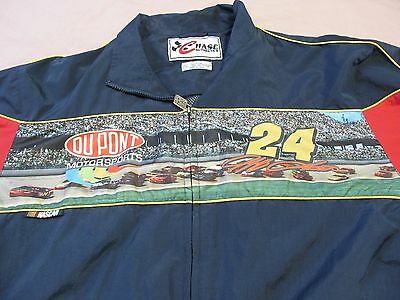 632-NASCAR Jeff Gordon Dupont Motorsports  Long Sleeved Zip Front Jacket EUC