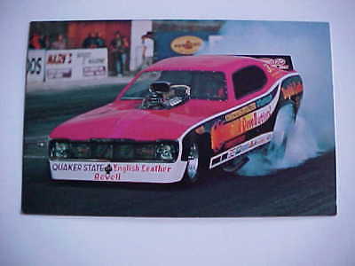 'Revellution'post card style funny car photo