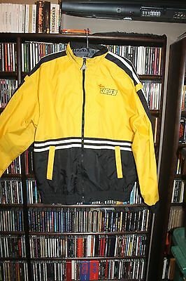 Jeg's High Performance Team Jegs Yellow Black Zip Front Jacket Mens M   (bin75)