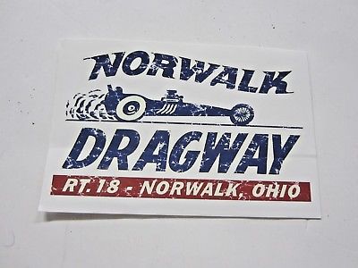 NHRA Norwalk Dragway Drag Racing Decal/Sticker