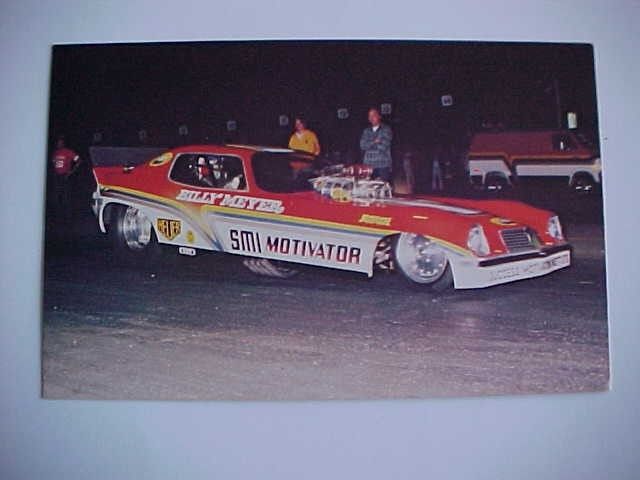 Billy Meyer SMI Motivator  Funny car photo card  (post card size)