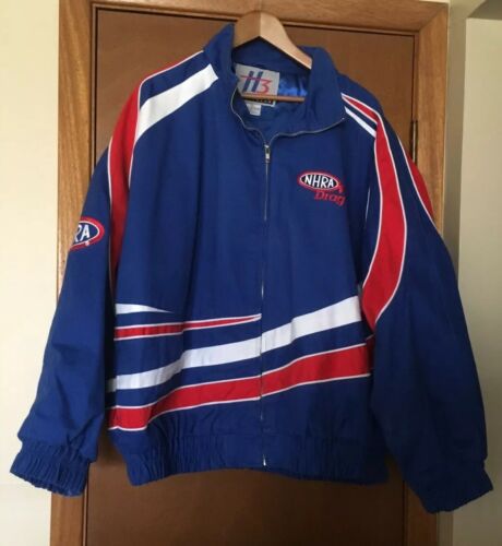 NHRA Vintage Lined Winston Drag Racing Cotton Jacket Mens Size XXL