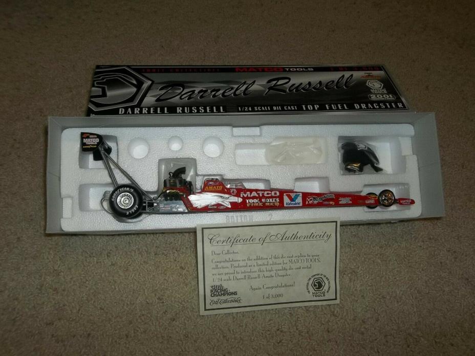 DARRELL RUSSELL MATCO TOOLS 2001 TOP FUEL DRAGSTER 1/24 LIMITED EDITION COLLECTI