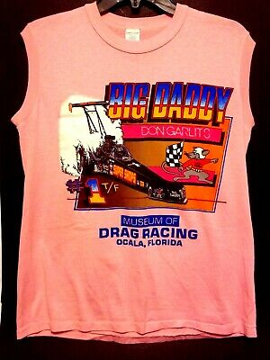 VTG 1980s  Big Daddy Don Garlits Drag Racing LADIES Sleevless XL Made in USA