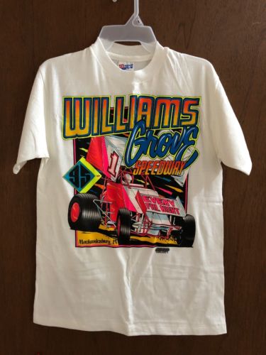 Williams Grove Speedway Vintage 2 Sided T Shirt 1995 EVERY FRIDAY NIGHT