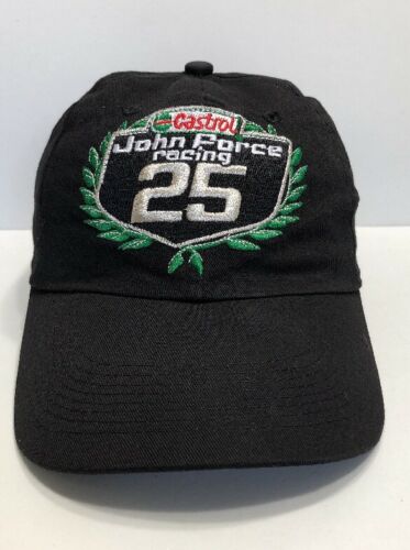 Castrol John Force Racing 25 Years Cap Hat Adult Adjustable 100% Cotton Black
