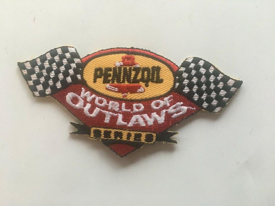 Vintage Pennzoil World Of Outlaws  Series Racing  Patch (12B)