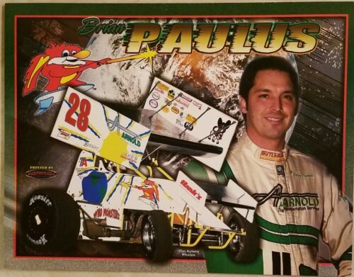 Brian Paulus Handout Outlaw Sprint Car 8.5 x 11.  Free Shipping