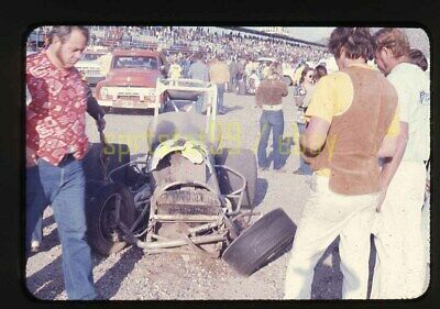 1976 Sprint Car Wreck - Phoenix International Raceway - Vintage 35mm Race Slide