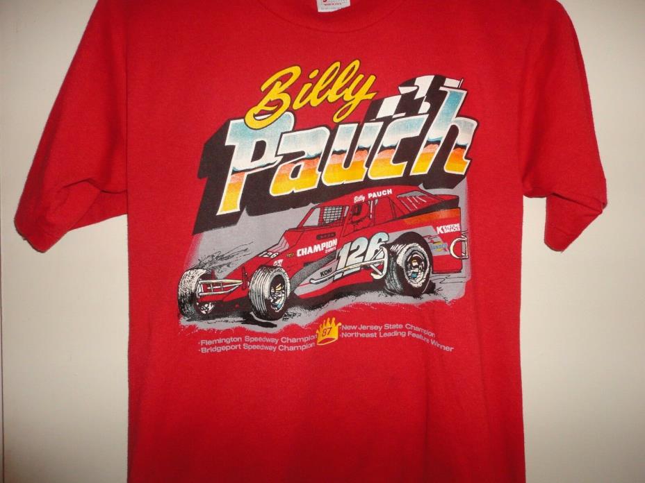 Billy Pauch Vintage (1987) Keystone Racing #126 Red T-Shirt Size Medium (M)