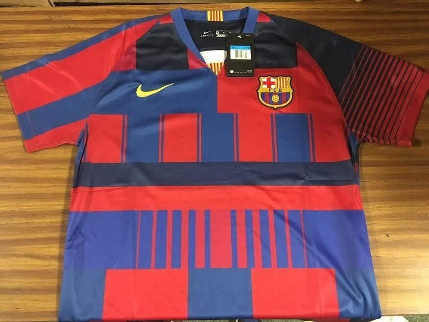 FC Barcelona 20th Anniversary Soccer Jersey (Blue/Red)