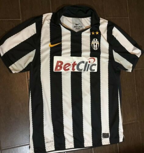 2010-2011 Mens Nike Dri-Fit Juventus soccer jersey Sz L Magia shirt trikot maill
