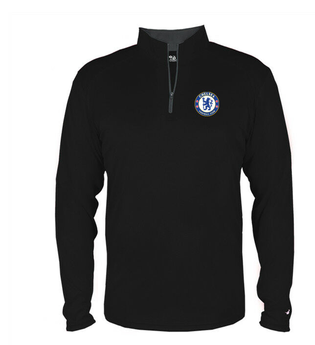 Chelsea 1/4-Zip Lightweight Jacket Top Quarter-Zip Pullover (Black)