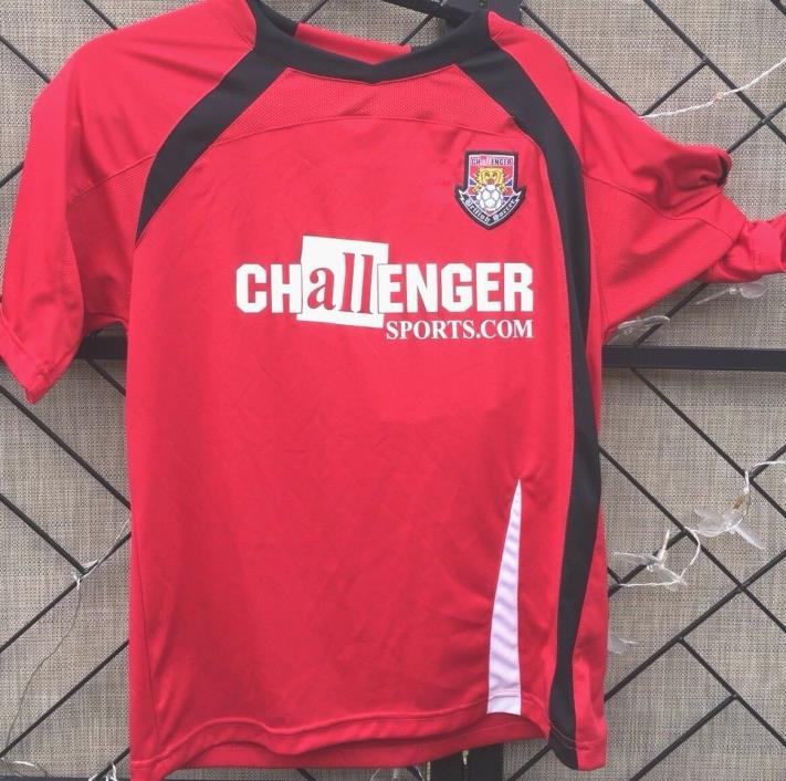 British Challenger Soccer Futbol Men’s Jersey (Red) Challenger Shirt 34-36 Small