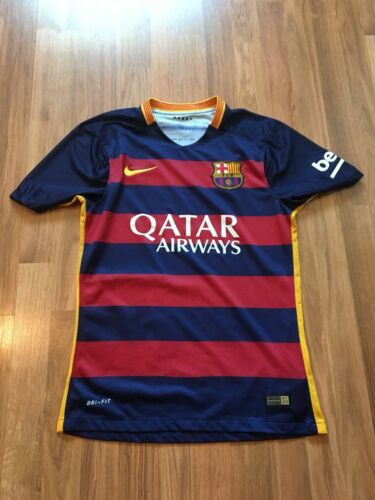 Nike Barcelona FC 2015/2016 Home La Liga Authentic Player Fit Jersey Size Medium